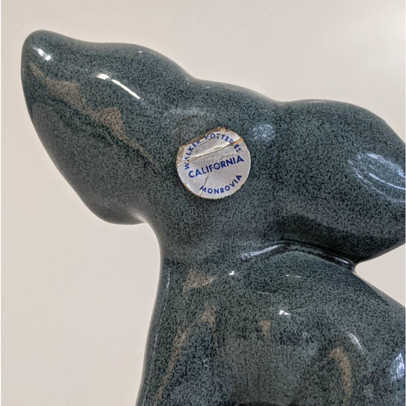 Vintage 40's 50's Ceramic Elephant Figurine by Walker Potteries of California - Picture 5 of 10